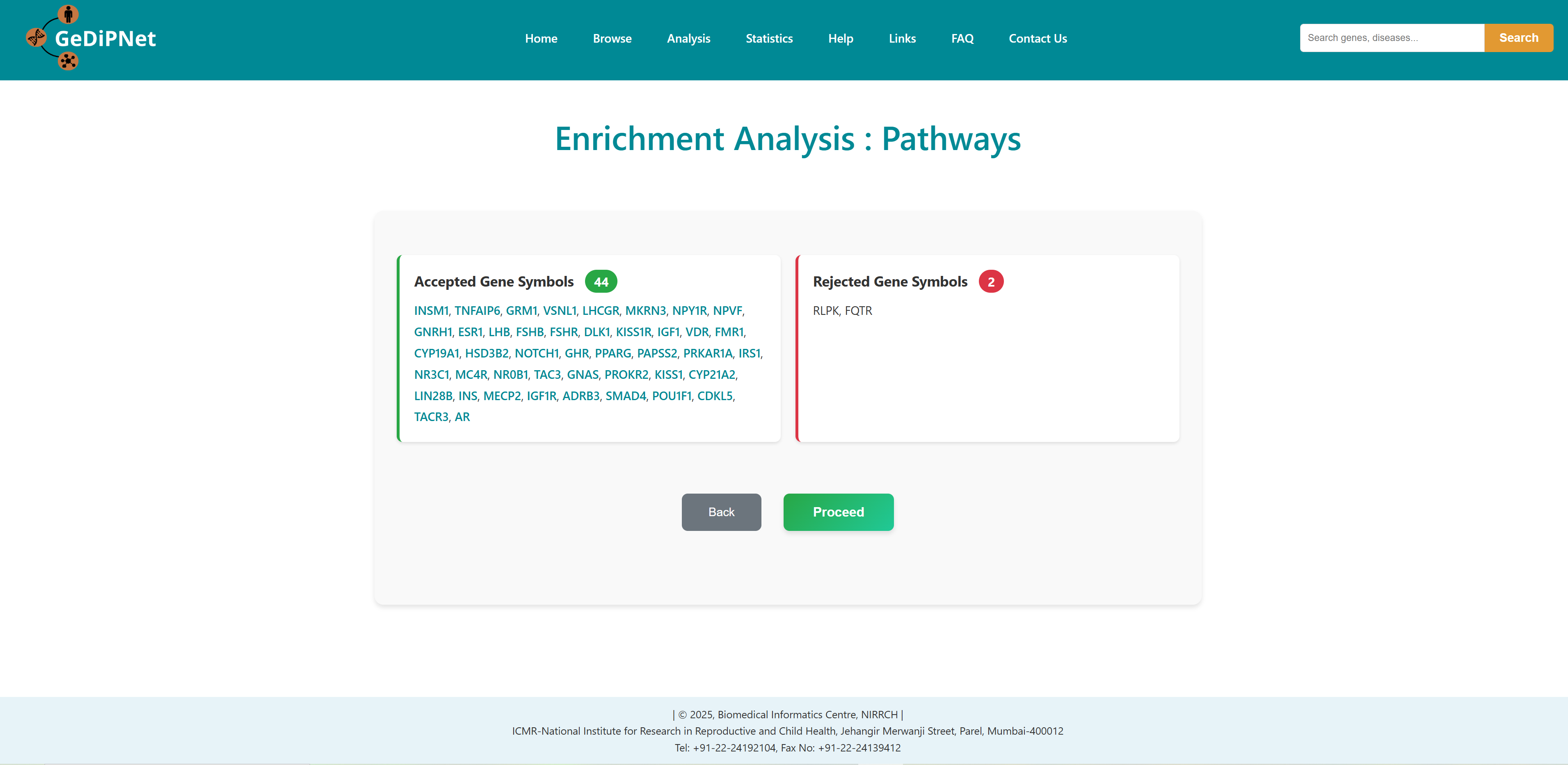 Pathway enrichment 