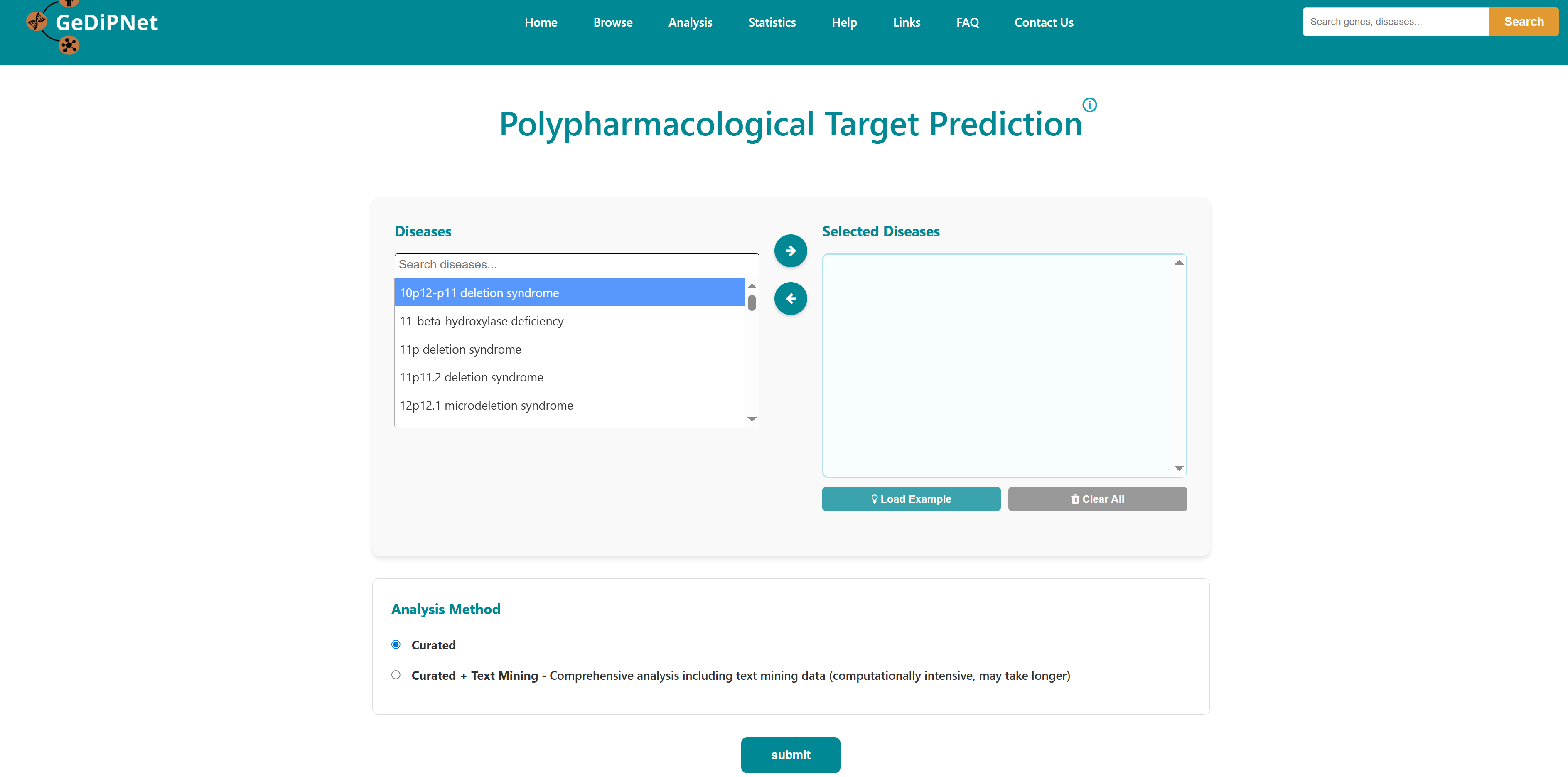 GeDiPNet polypharmacological target prediction 